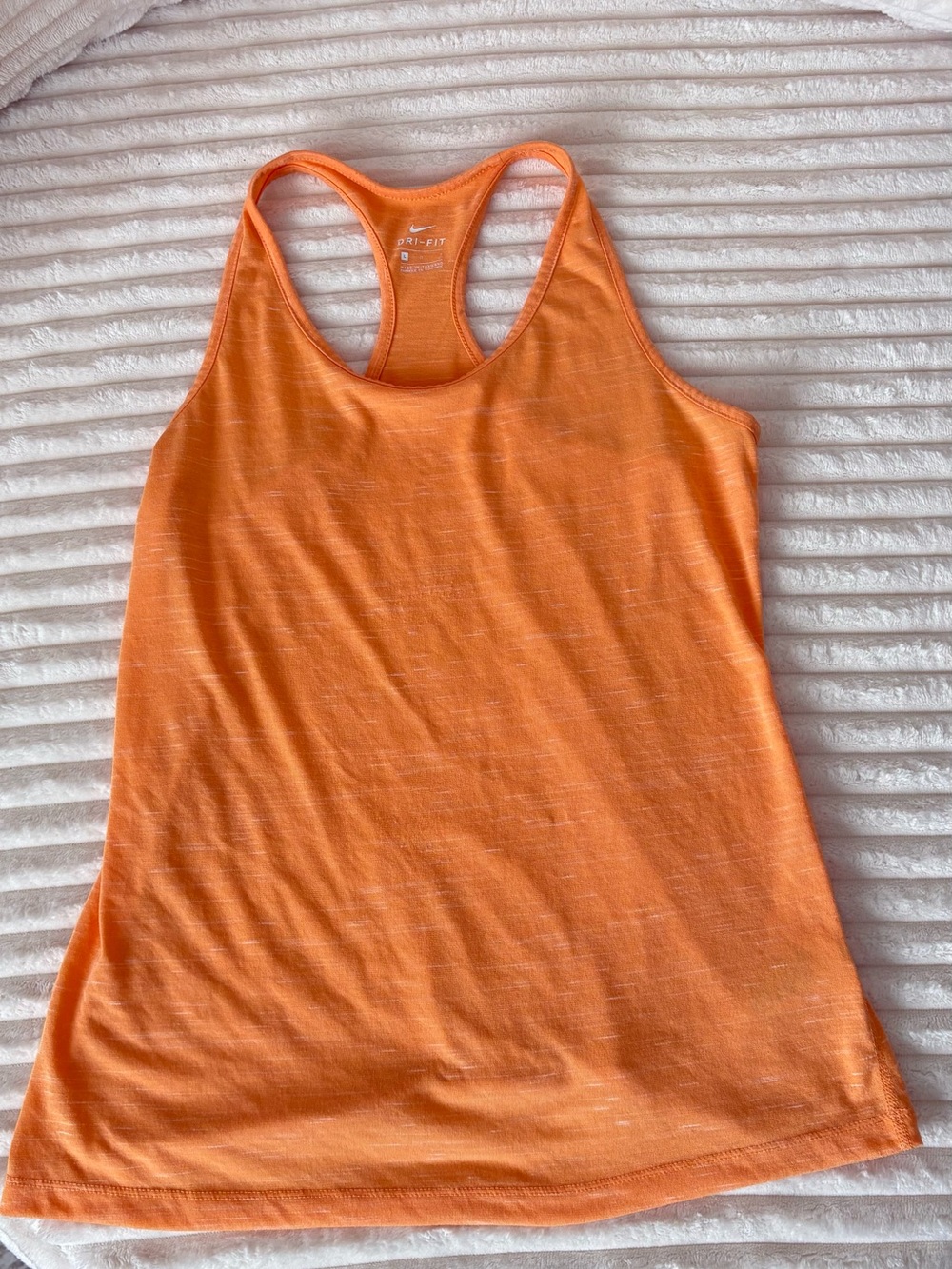 Nike Orange Racerback Dri-FIT Tank